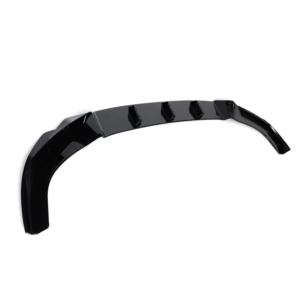 Gloss Black Front Bumper Spoiler Lip Splitter V2 - BMW 5 Series G60 G61 2024+