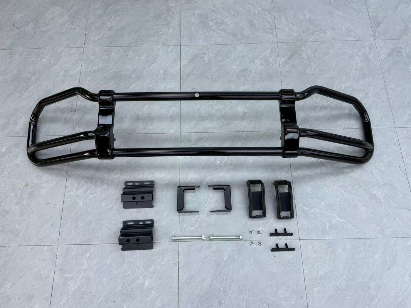 Gloss Black Front End Guard Bash Bar - Mercedes G wagon W465 W464 G63
