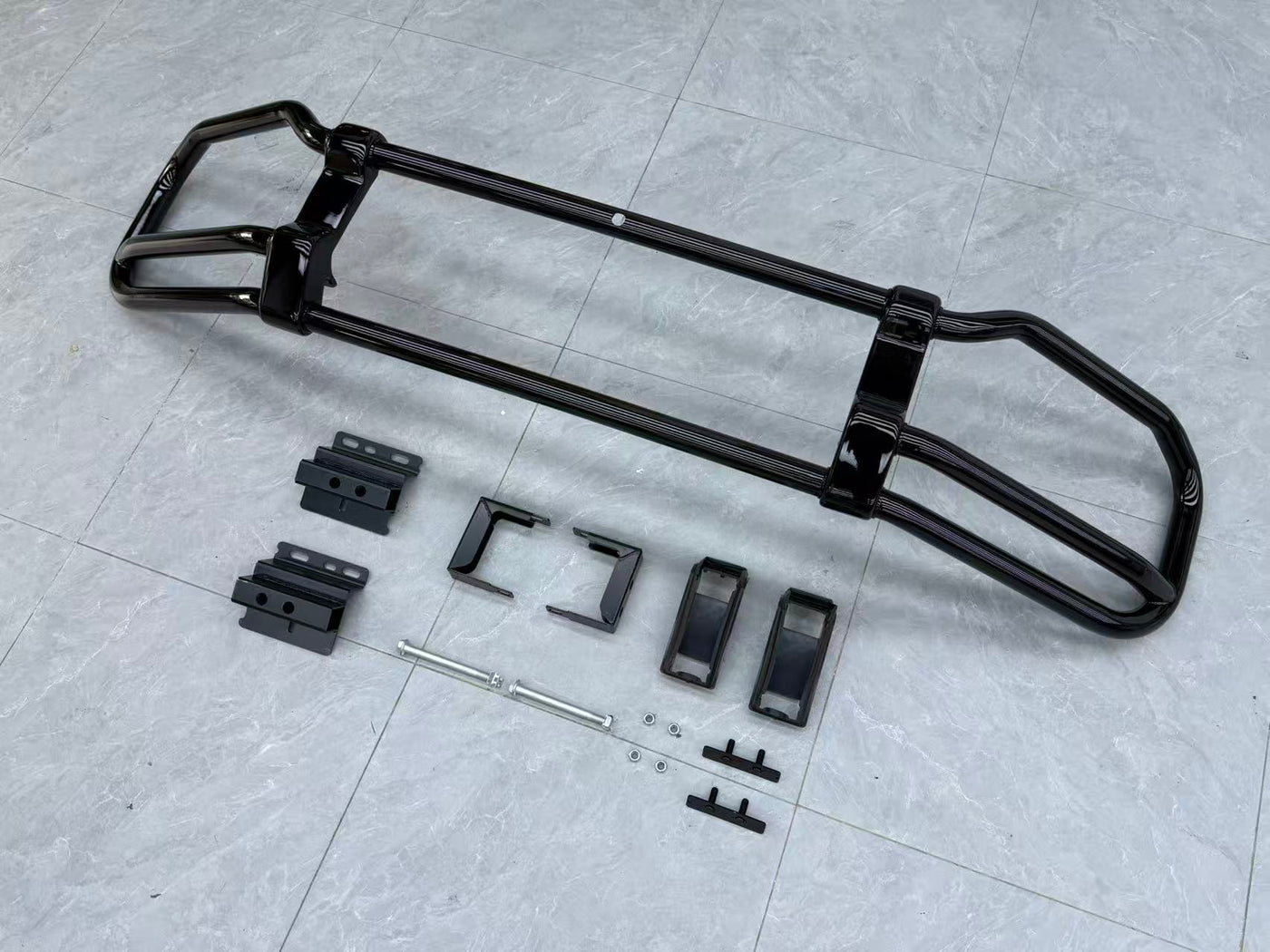 Gloss Black Front End Guard Bash Bar - Mercedes G wagon W465 W464 G63
