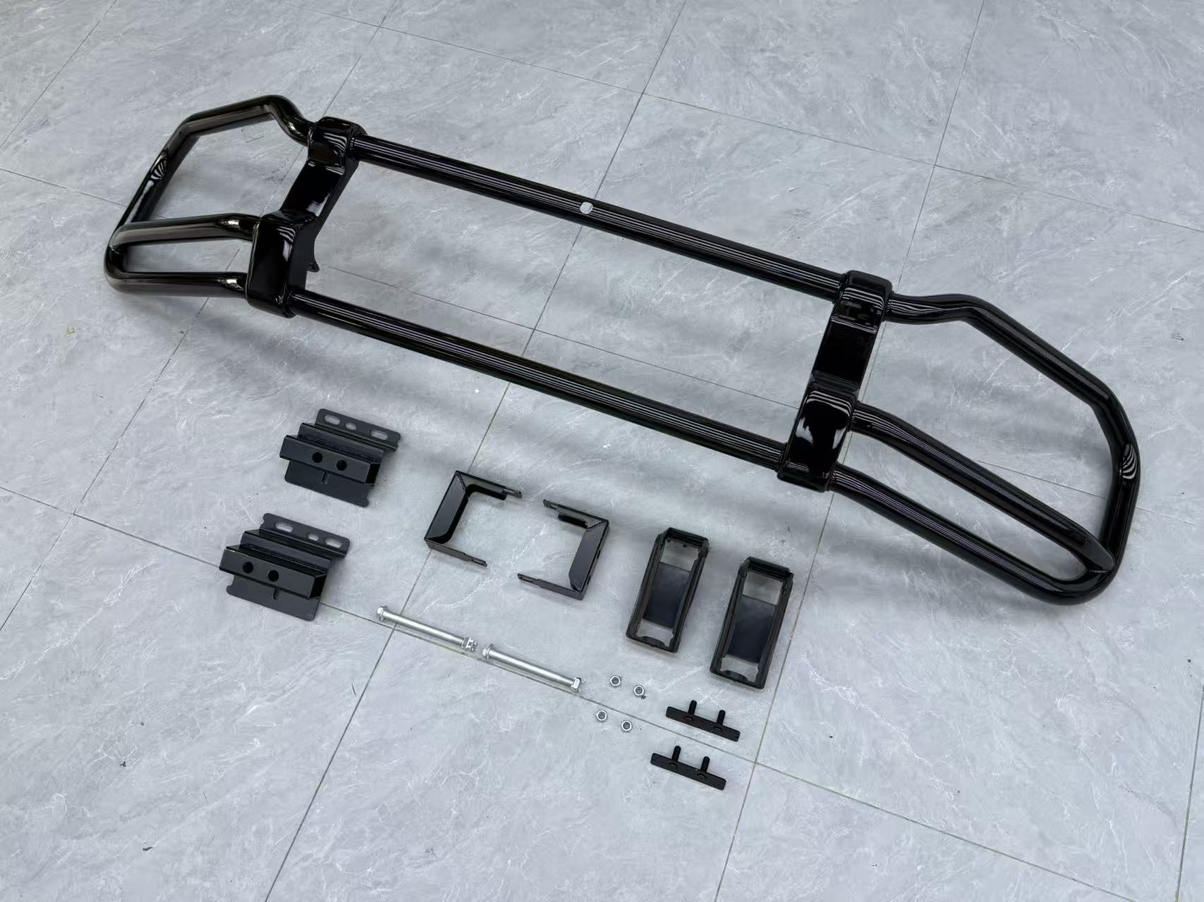 Gloss Black Front End Guard Bash Bar - Mercedes G wagon W465 W464 G63