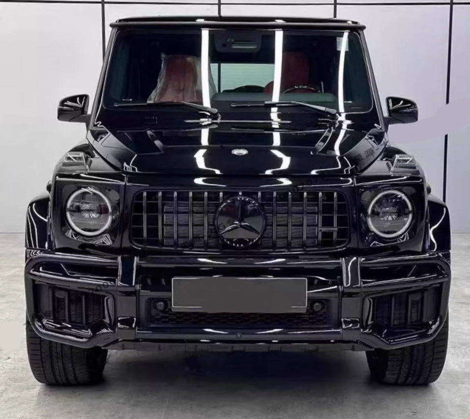 Gloss Black Front End Guard Bash Bar - Mercedes G wagon W465 W464 G63