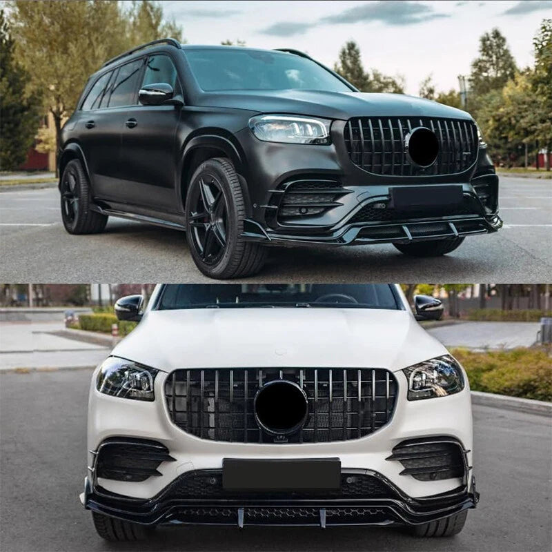 Gloss Black Front Grille W/ Camera - 2020+ Mercedes Benz X167 GLS450 GLS580