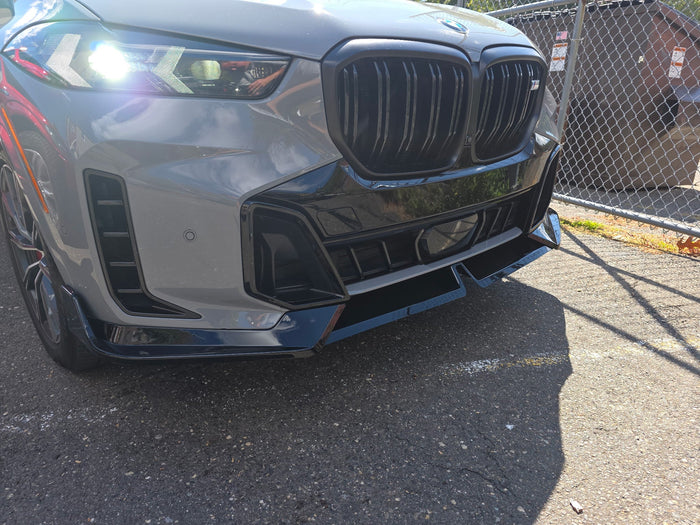 Gloss Black Front Splitter Lip - 2024-26 BMW X5 G05 M Sport LCI MP Style