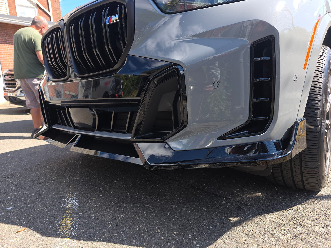 Gloss Black Front Splitter Lip - 2024-26 BMW X5 G05 M Sport LCI MP Style