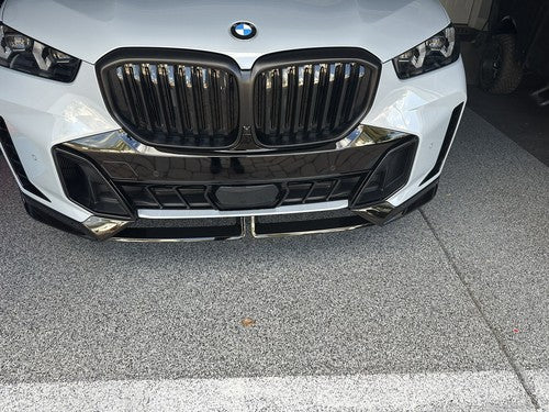 Gloss Black Front Splitter Lip - 2024-26 BMW X5 G05 M Sport LCI MP Style