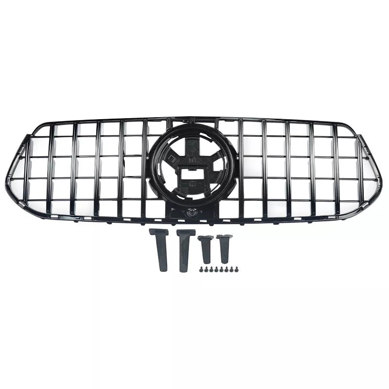 Gloss Black GTR Style Front Grille - Mercedes Benz GLE AMG W167