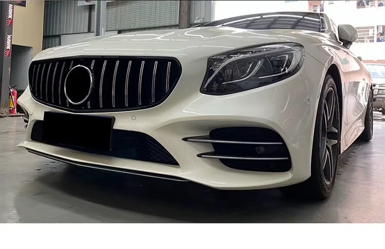 Gloss Black GT Style Front Grille - Mercedes S Class W217 2018+
