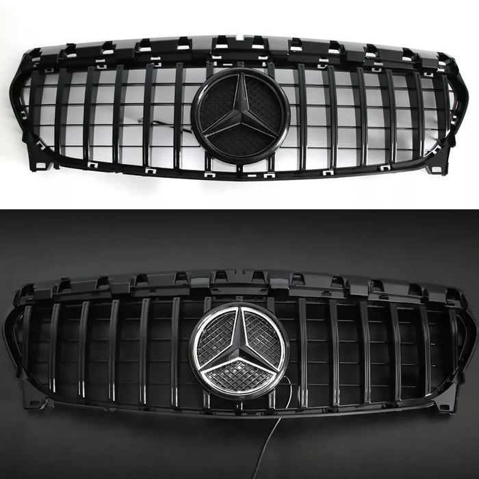 Gloss Black GT Style Grille - Mercedes Benz CLA-Class W117 Grill 2013-2019