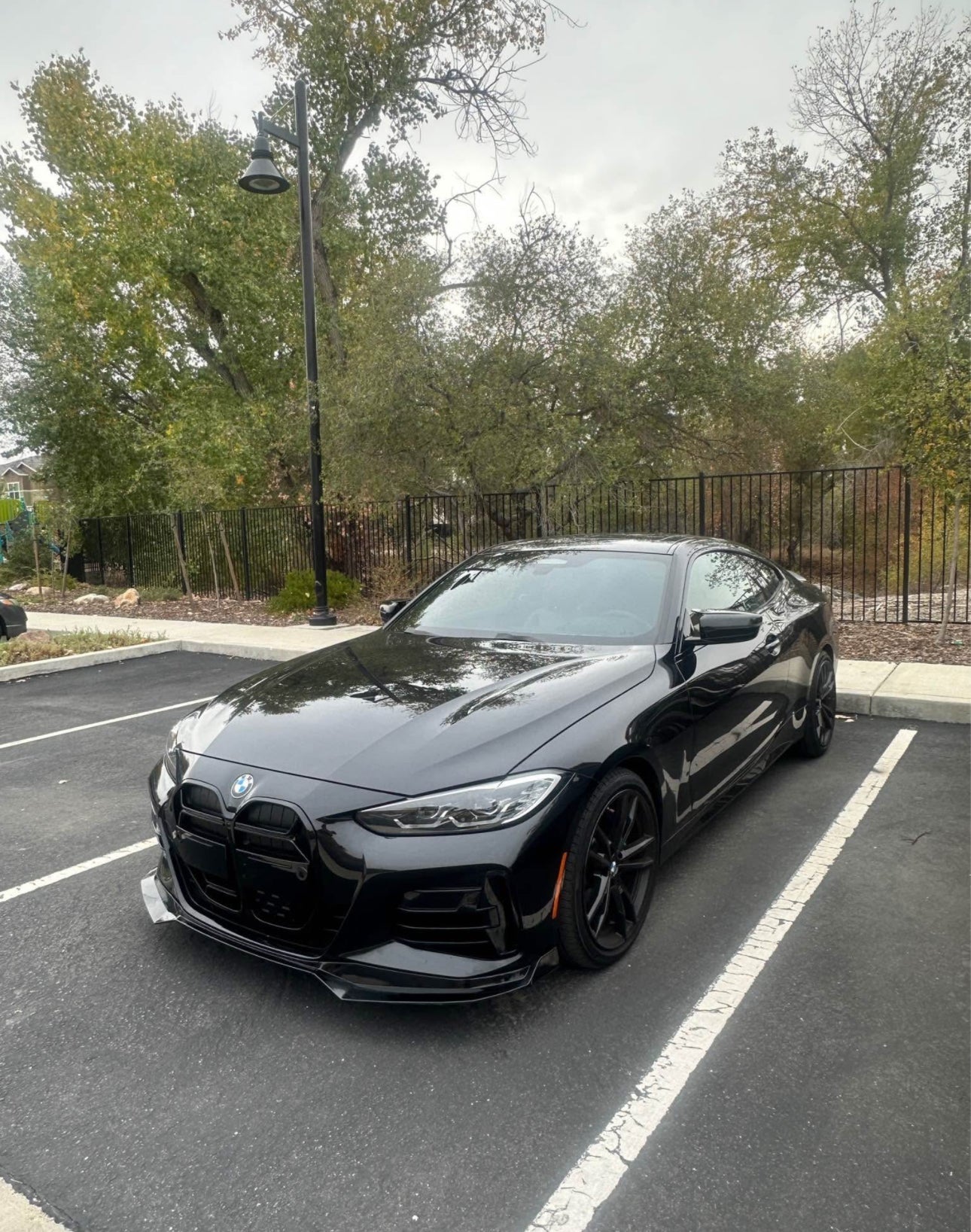 Gloss Black MP Front Lip - BMW 4-Series G22 G23 M Sport 2020+