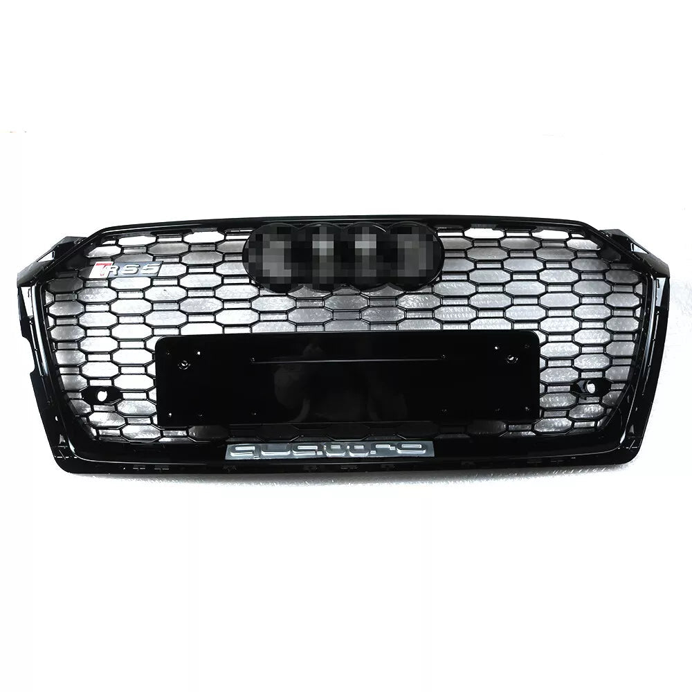 Gloss Black RS5 style Front Bumper Grille - Audi A5 S5 B9 2017-2019
