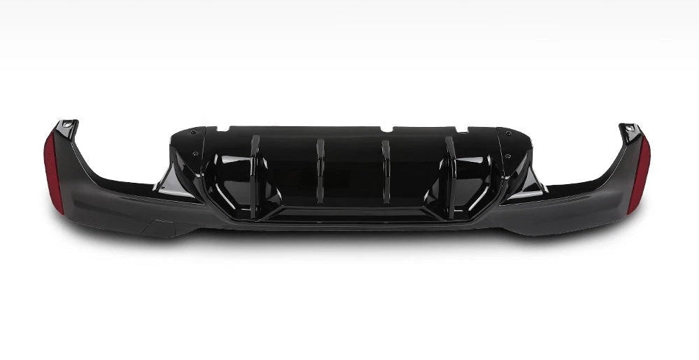 Gloss Black Rear Bumper Diffuser M Competition style - 17-23 BMW G30 5 Series