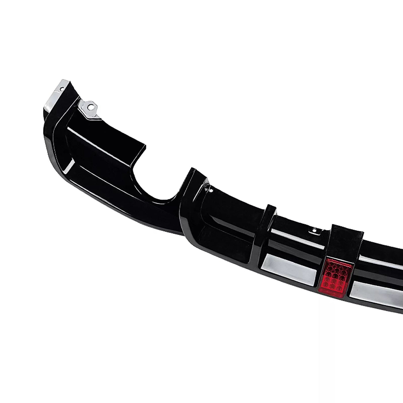 Gloss Black Rear Diffuser w/ LED - BMW 2013-2019 F30 3 Series M Sport