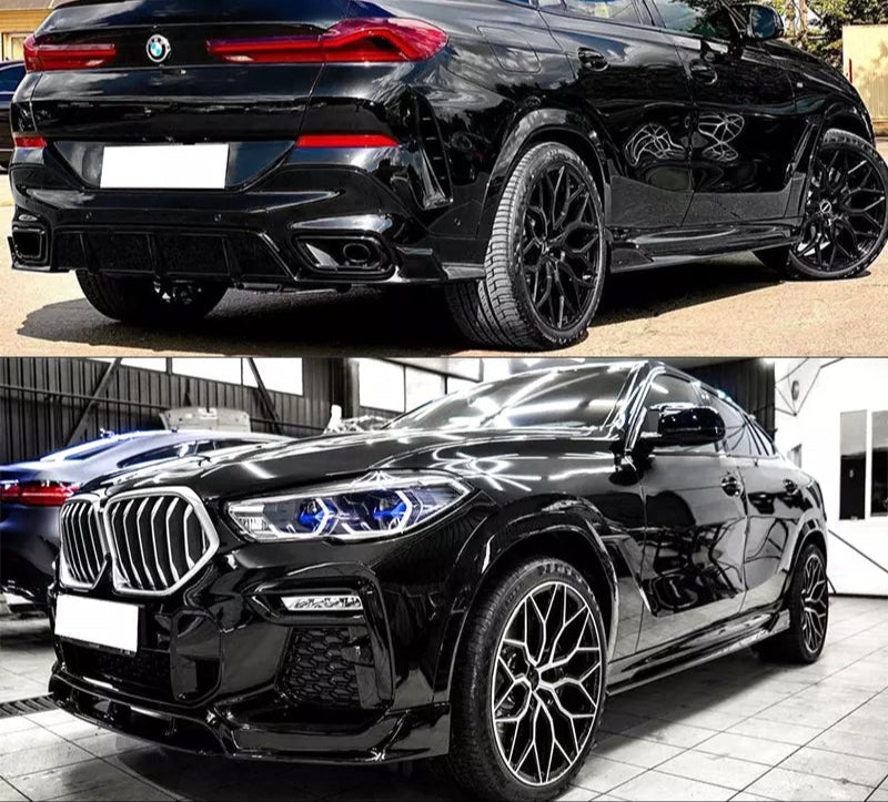 Gloss Black Side Skirts - 2020-2025 BMW G06 X6 M Sport