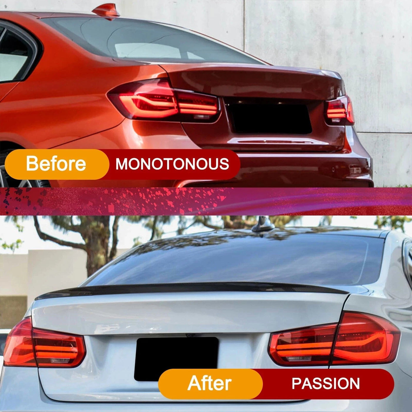 Gloss Black Trunk MP Spoiler - BMW F80 M3 & F30 3 Series