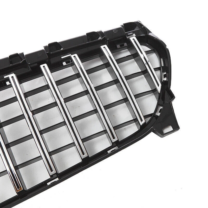 Gloss Black w/ Chrome GT Style Front Grile - Mercedes Benz W117 CLA-Class CLA200 CLA250 2013-19