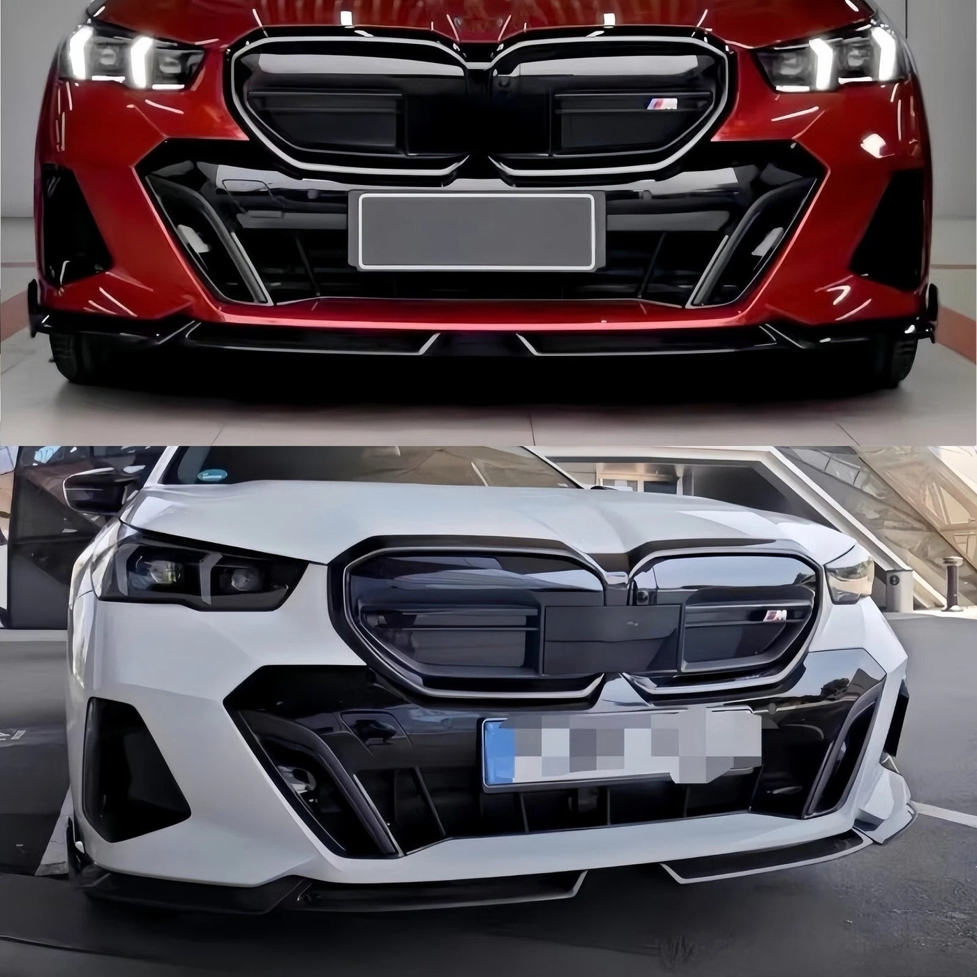 Gloss black MP style Front lip - 2024-2025 BMW G60 530i 540i i5 M Sport