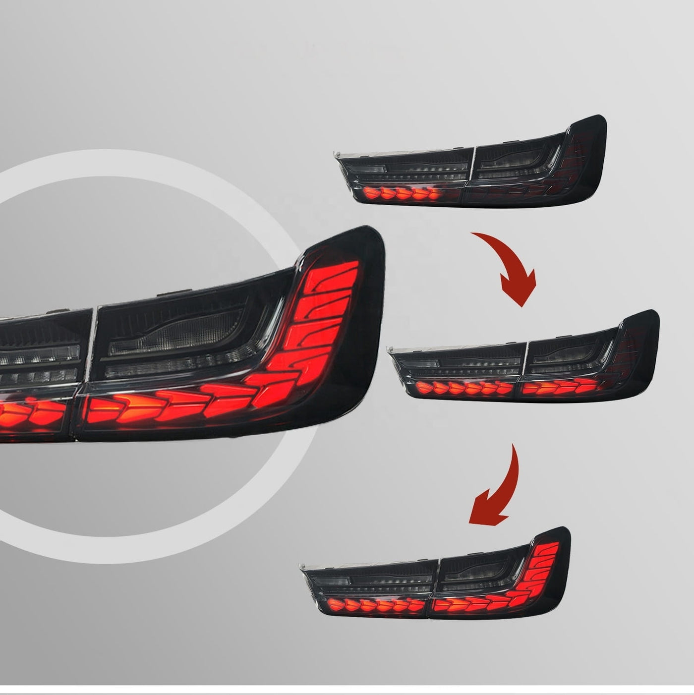 GTS Style OLED Tail Lights for G20 / G28 & G80 3 Series / M3 330i M340i