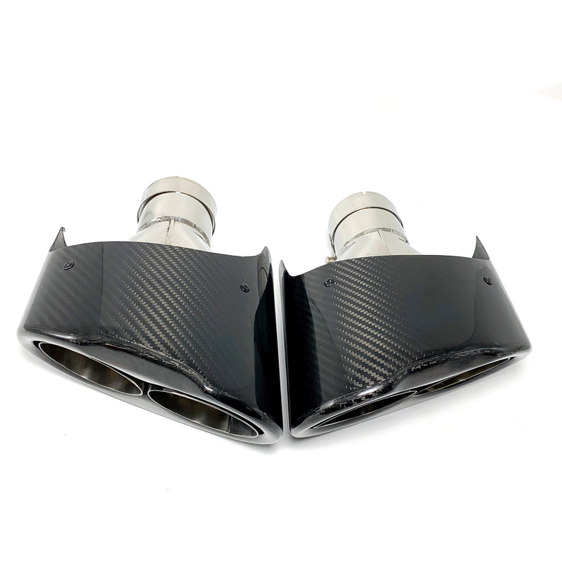 Carbon Fiber Exhaust Tip for Audi RS3 RS4 RS5 RS6 RS7 A3 A4 A5 A6 A7 Muffler Tip S4 S5 S6 S7