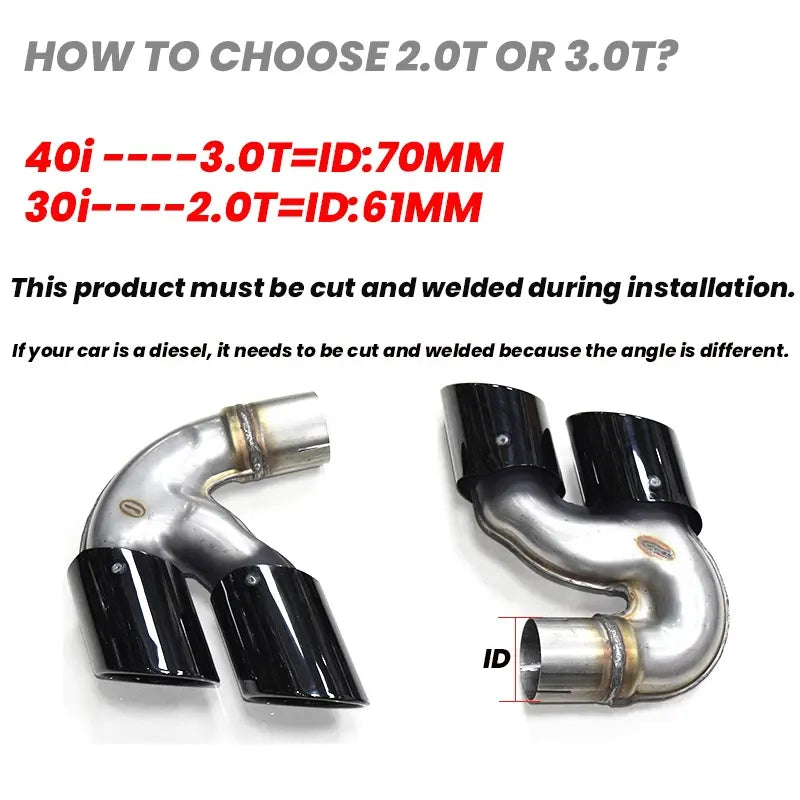 Carbon Fiber Exhaust Tip - BMW X5 X6 X7 G05 G06 G07
