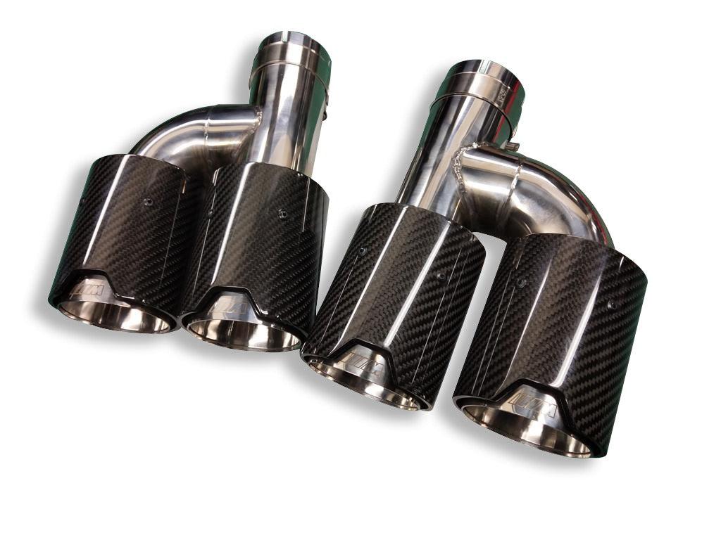 M Performance Style Carbon Fiber 'h" Exhaust Tip