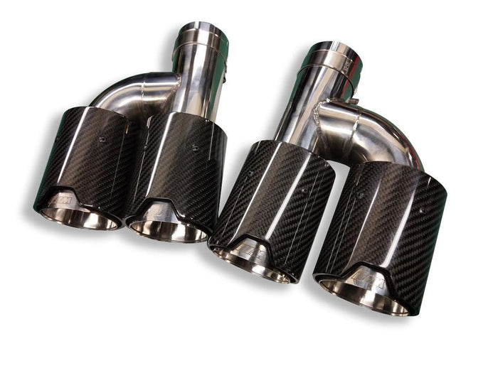 M Performance Style Carbon Fiber 'h" Exhaust Tip