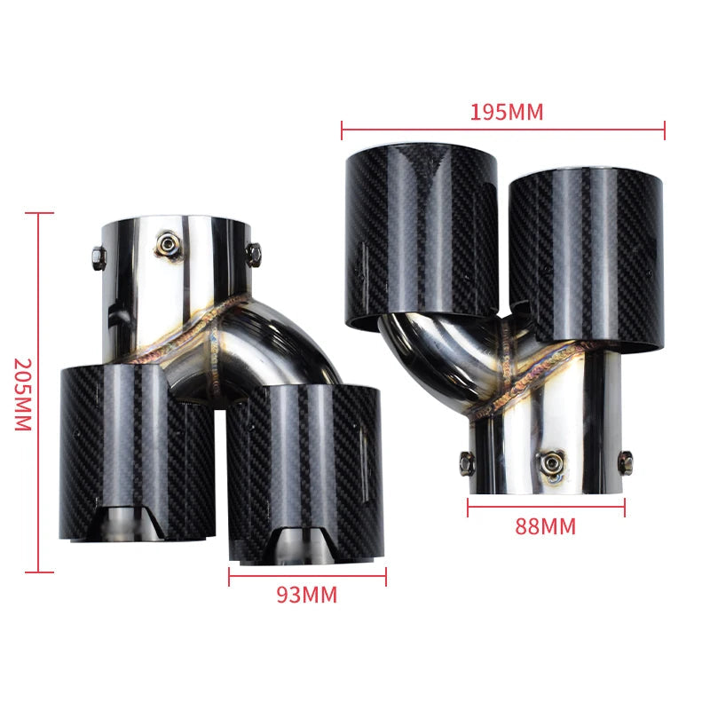 Carbon Fiber Exhaust Tip Set - BMW G20 & G21 M340I/ G22 & G23 M440i /G42 M240i