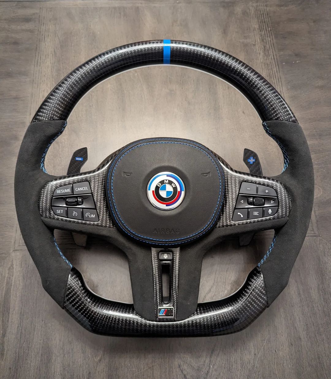 Custom LED Carbon Fiber Steering Wheel for All G Chassis Models - G20 / G22 / G30 / G42 / G80 / G82 / G87 / G Series / BMW 2 Series 3 Series 4 Series 5 Series M3 M4
