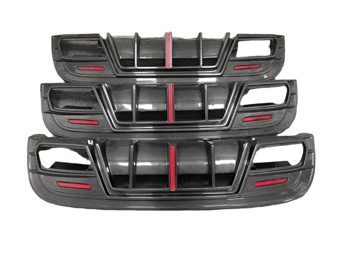 Carbon Fiber F1 Style with LED Light Rear Diffuser - Mercedes GLA X156