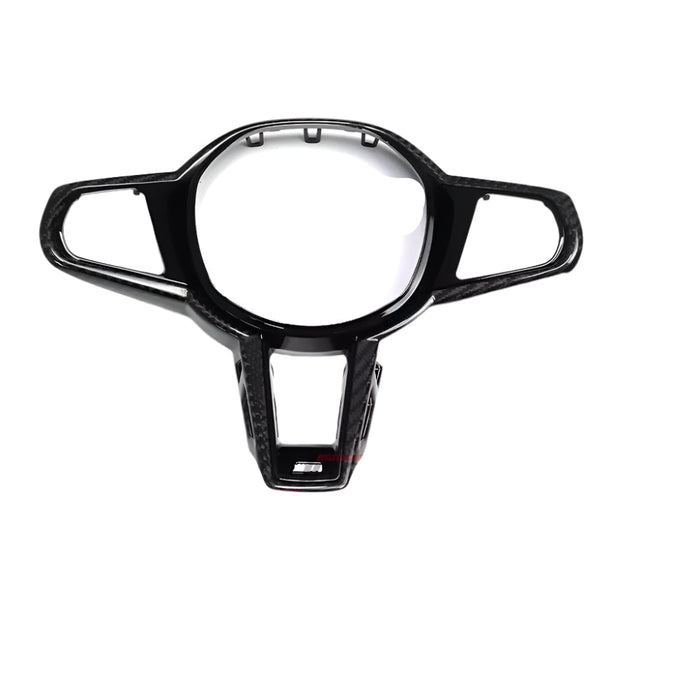Carbon Steering Wheel Trim Cover Replacement - BMW G60 G61 G68 i5 M5 G90 530i 540i 2024+