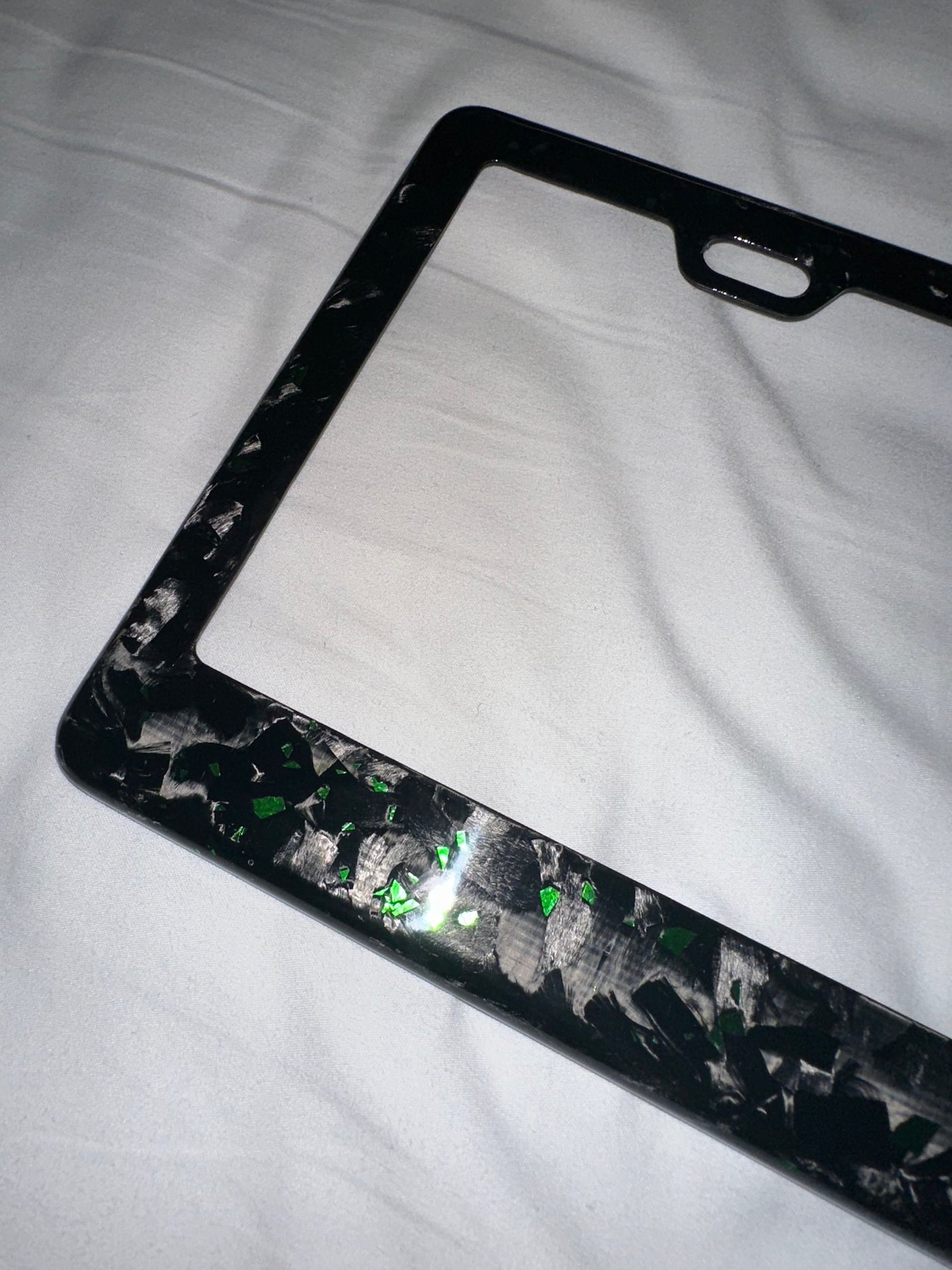 Colored Forged Carbon Fiber Universal License Plate Frame
