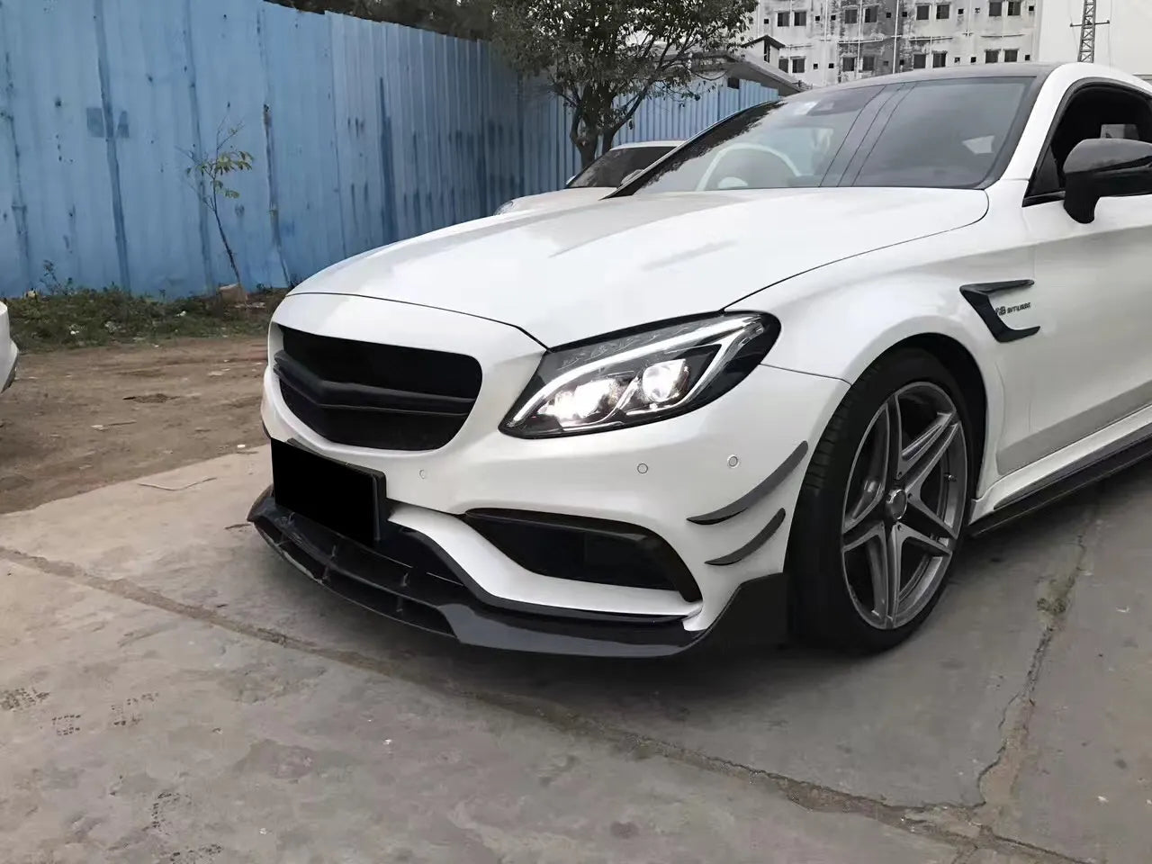 Carbon Fiber Front Lip - Mercedes Benz W205 C63 AMG 15-19