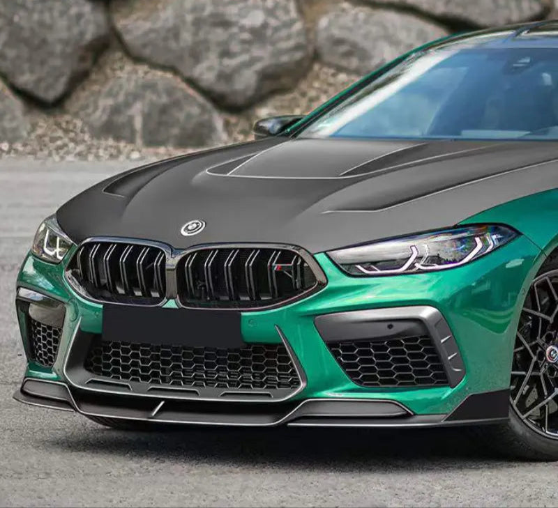 Dry Carbon Fiber PT Style Front Lip - BMW M8 F91 F92 F93