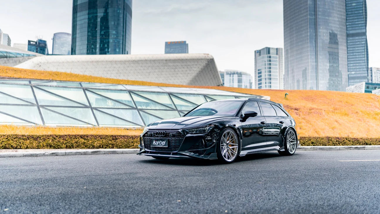 Carbon Fiber KB Front Lip Splitter - Audi RS7 RS6 C8 2020+