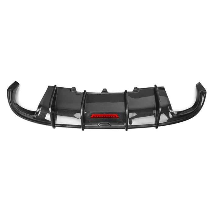 2009-2012 Audi A4/S4 Carbon Fiber Diffuser with LED Brake Light | B8 A4/S4