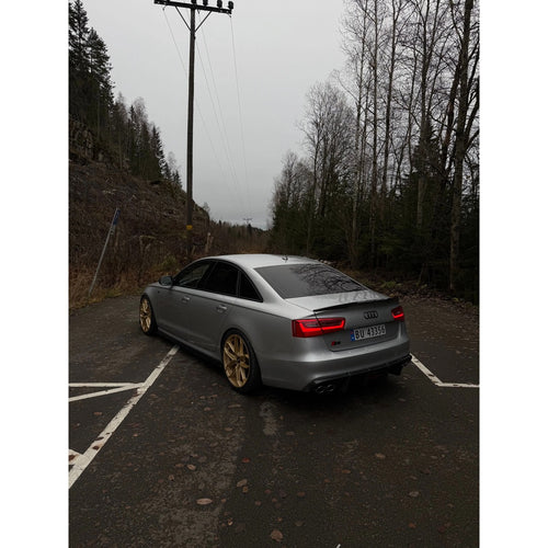 2012-2015 Audi A6/S6 Carbon Fiber KB Style Diffuser with LED Brake Light | C7 A6/S6
