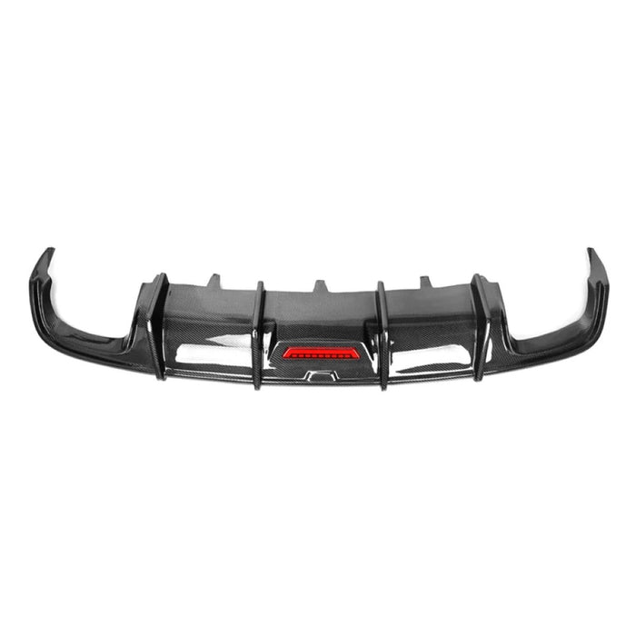 2017-2020 Audi A3 Carbon Fiber KB Style Diffuser with LED Brake Light | 8V.5 A3