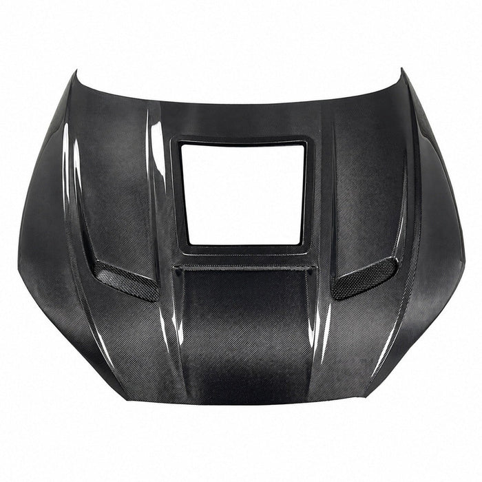 2018-2025 Audi A5/S5/RS5 Glass Engine Cover V3 Carbon Fiber Hood | B9/B9.5