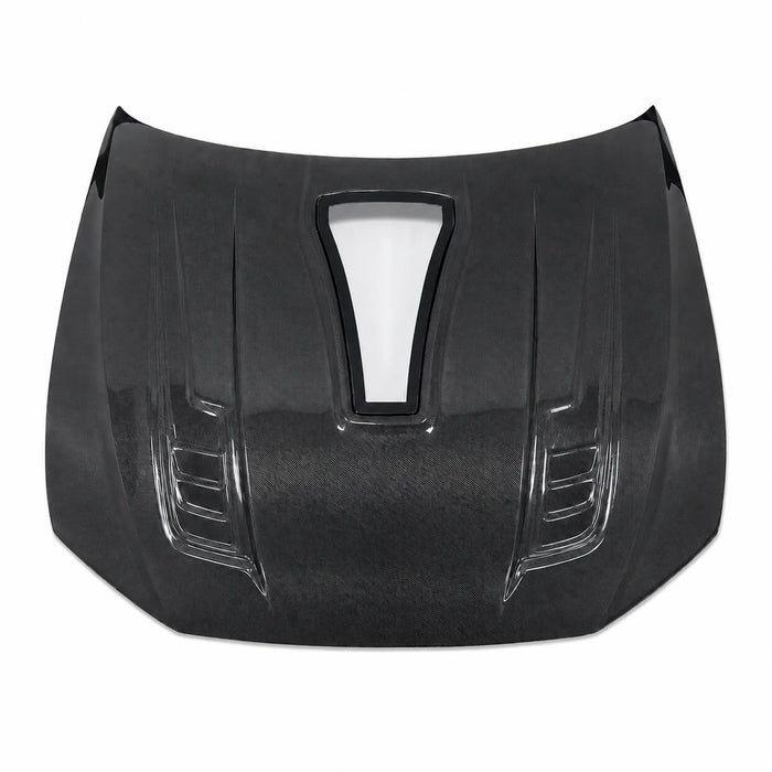 2019-2026 Audi A7/S7/RS7 Glass Engine Cover V1 Style Carbon Fiber Hood | C8