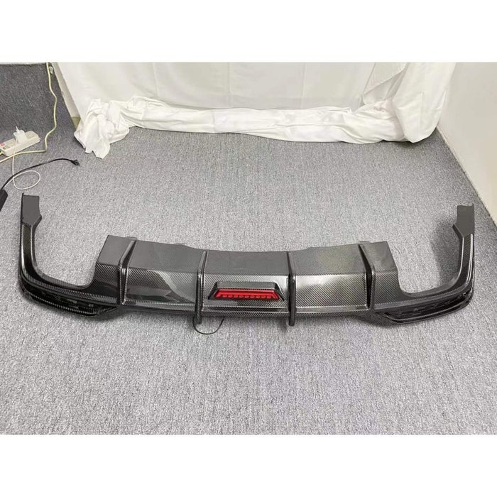 2020+ Audi A5/S5 Carbon Fiber Rear Diffuser with LED Brake Light | B9.5 A5/S5