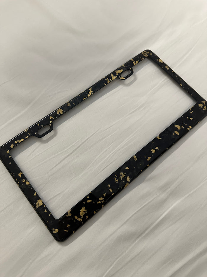 Colored Forged Carbon Fiber Universal License Plate Frame