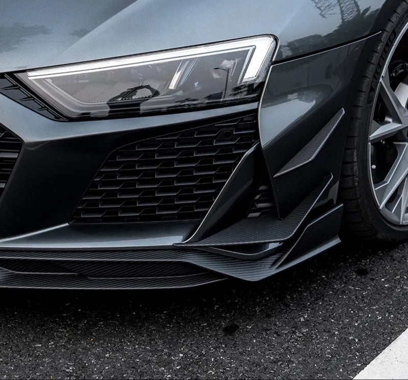 PT Prepreg Dry Carbon Fiber Front Canard - Audi R8 Gen2 Facelift