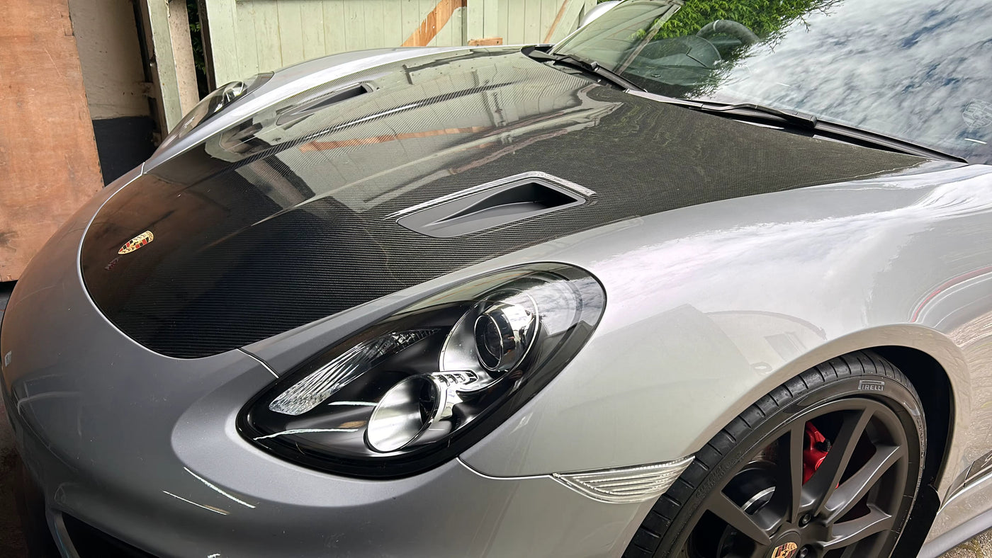 Dry Carbon Fiber GT4 Style Hood Bonnet - Porsche 718/ Boxster/Cayman/GT4/GT4RS
