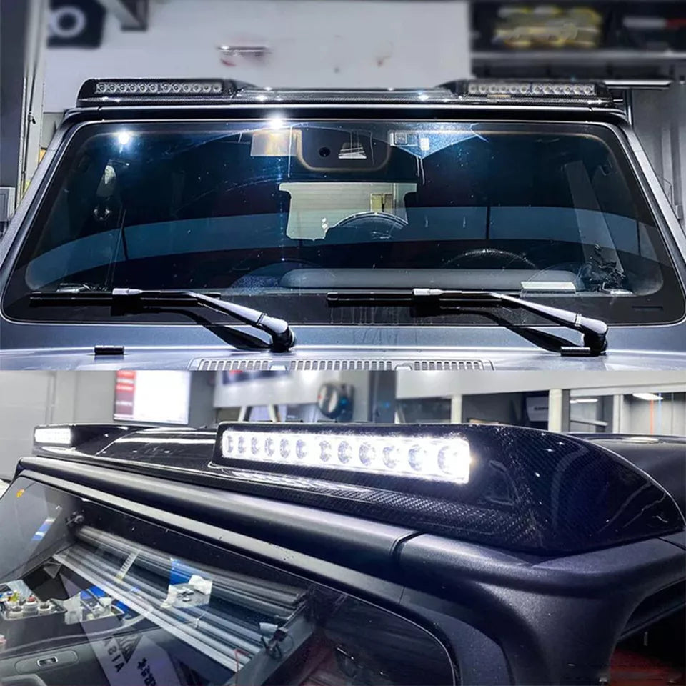 Carbon Fiber Front Roof Spoiler - Mercedes Benz G Wagon W463 W464 G550 G63 2019+
