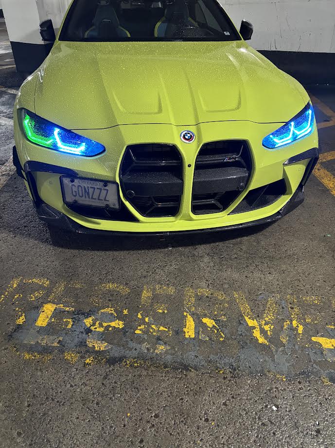 Dry Carbon Fiber Front Bumper Canard Fangs - BMW G80/G81/ & G82