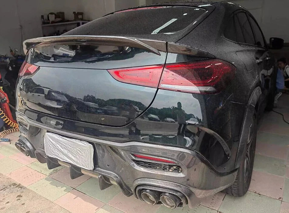 Carbon Rear Bumper Diffuser w/ Exhaust tips - Mercedes Benz W167 GLE350 GLE53 GLE63 AMG Coupe/ SUV
