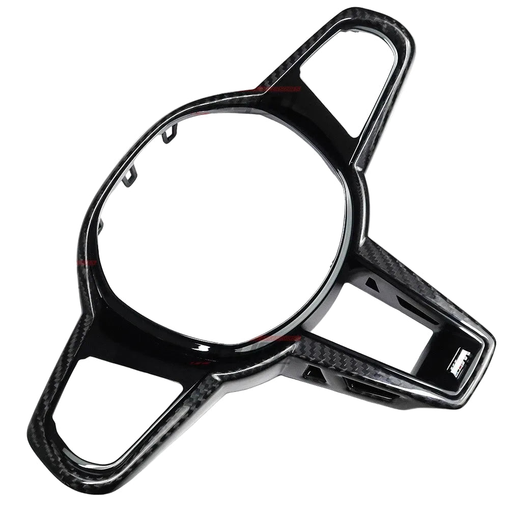 Carbon Steering Wheel Trim Cover Replacement - BMW G60 G61 G68 i5 M5 G90 530i 540i 2024+