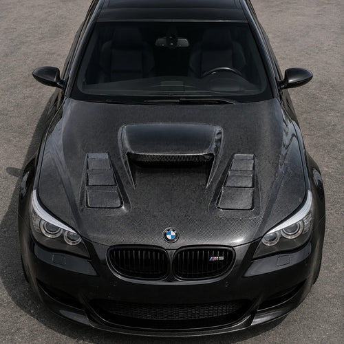 2004-2010 BMW 5-Series/M5 V2 Style Carbon Fiber Hood | E60/E61