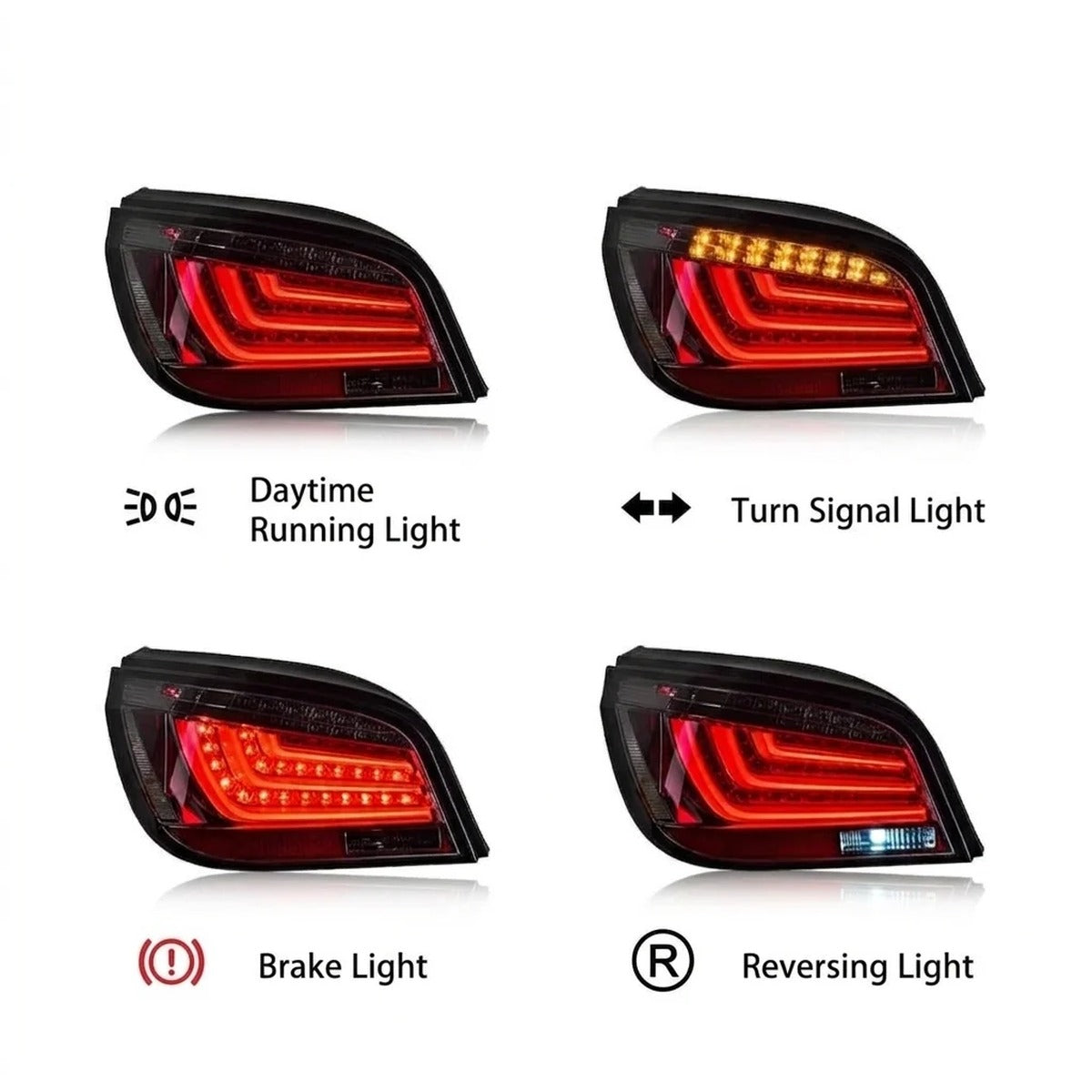 2004-2010 BMW 5-Series/M5 LED Upgrade Taillights | E60