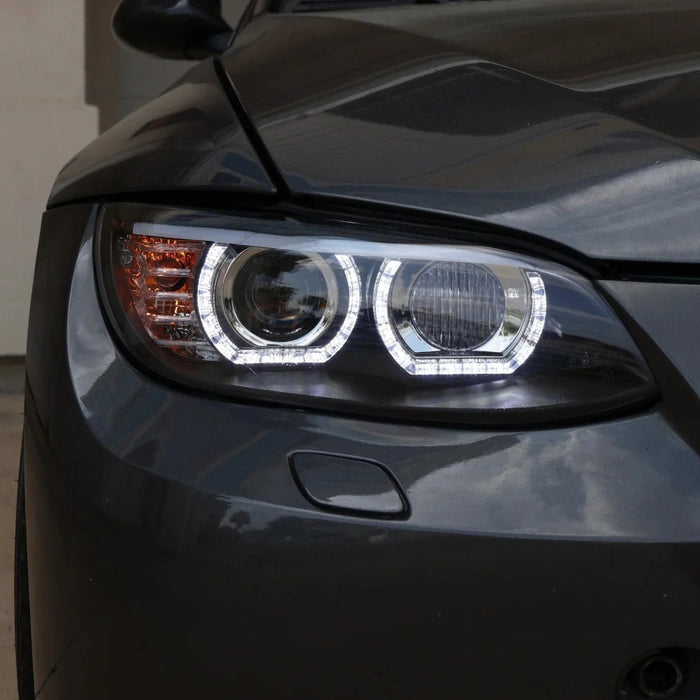 2007-2012 BMW M3/3-Series LCI Style Angel Eyes LED Headlights | E92/E93
