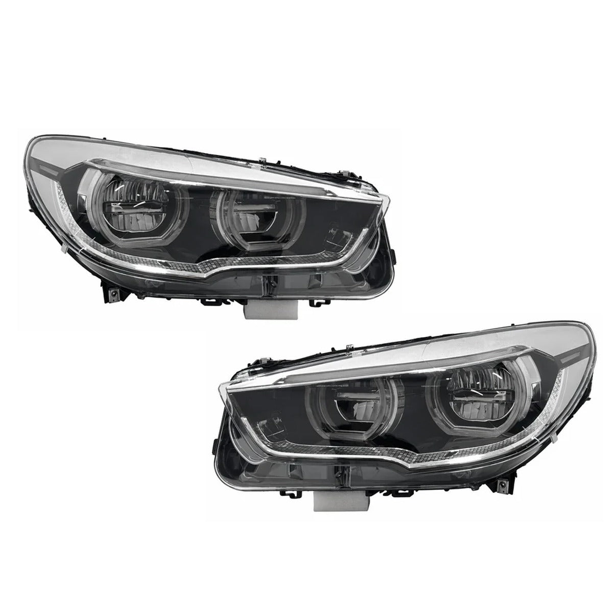 2010-2017 BMW 5-Series Yellow-White DRL LED Headlights | F07